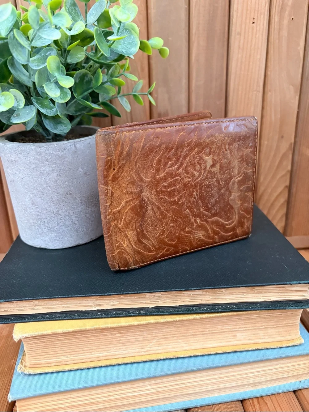 Evil Dead II Distressed Leather Wallet, Horror Movie Merch, Cult Film Collectors